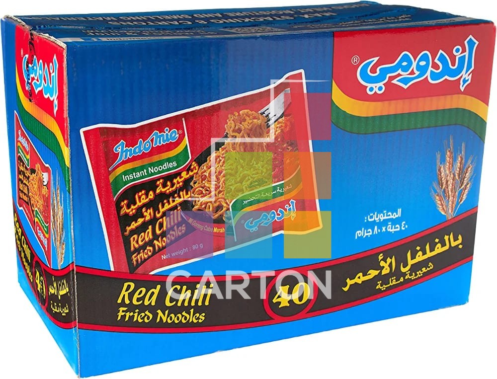 INDOMIE NOODLES ECONOMY (RED CHILLI) 40*75GM